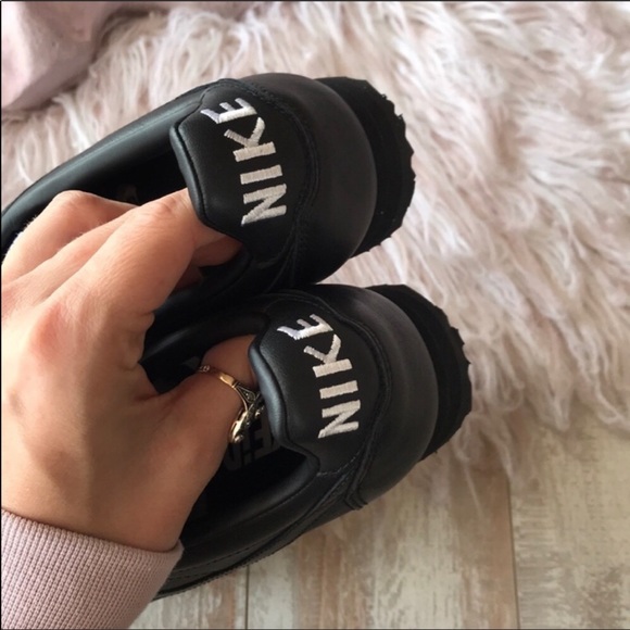 NWT Nike ID Cortez Custom Triple Black - Picture 6 of 8